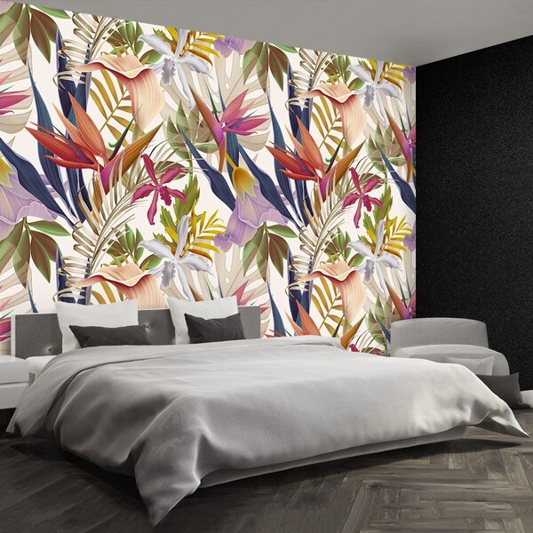 Carta da parati Fiori tropicali 104x70 cm