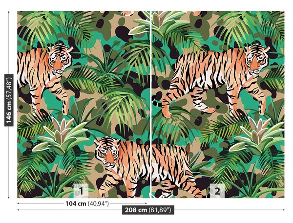 Carta da parati Jungle Tiger 104x70 cm