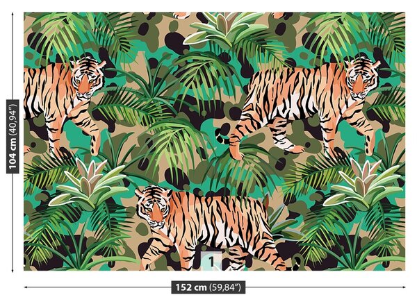 Carta da parati Jungle Tiger 104x70 cm