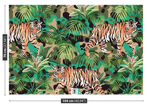 Carta da parati Jungle Tiger 104x70 cm