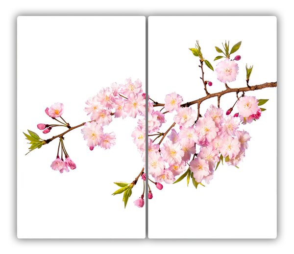 Tagliere in vetro temperato Rosa selvatica 60x52 cm