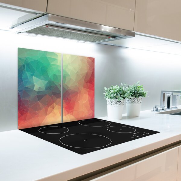 Tagliere in vetro Sfondo geometrico 60x52 cm