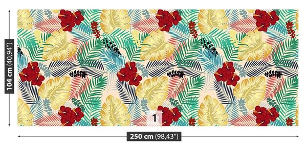 Carta da parati Fiori mostri 104x70 cm