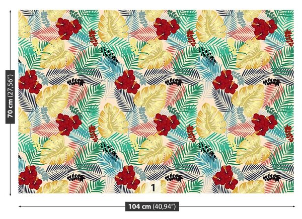 Carta da parati Fiori mostri 104x70 cm