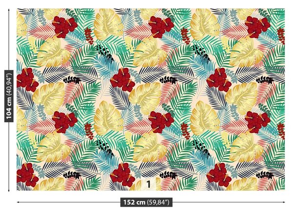Carta da parati Fiori mostri 104x70 cm