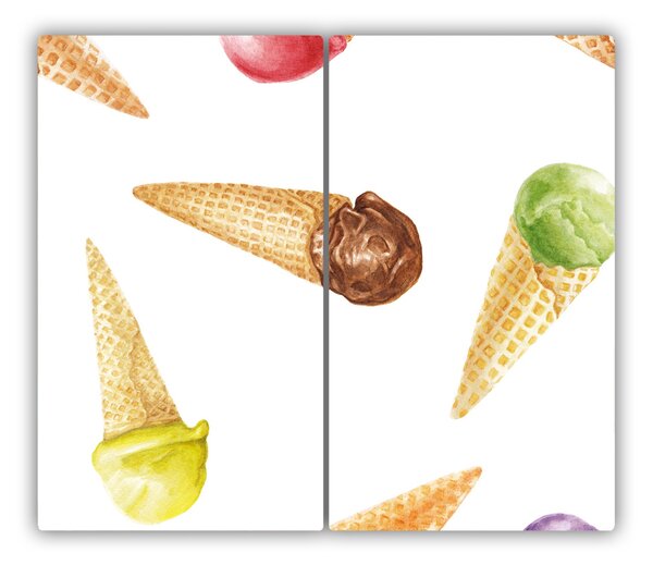 Tagliere in vetro Gelato 60x52 cm