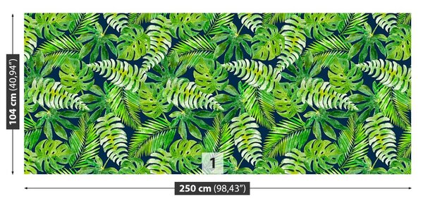 Carta da parati Foglie tropicali 104x70 cm