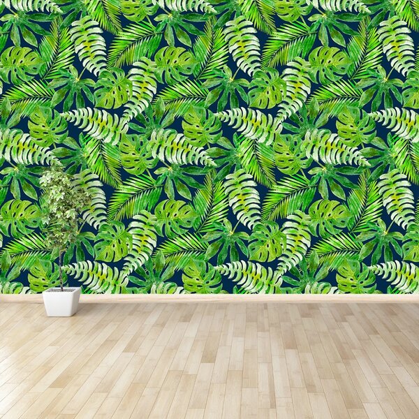 Carta da parati Foglie tropicali 104x70 cm