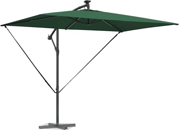 Ombrellone Verde 294 x 200 x 270 cm Poliestere e Alluminio