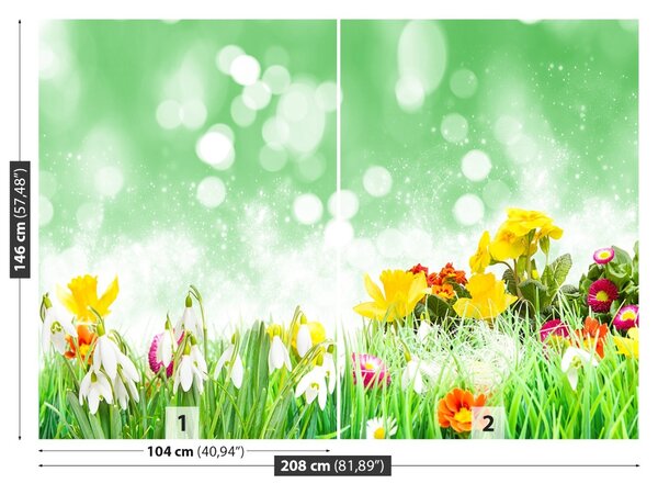 Carta da parati Fiori di Pasqua 104x70 cm
