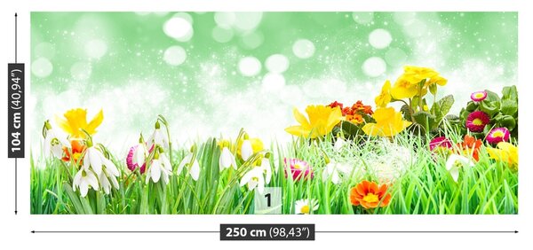 Carta da parati Fiori di Pasqua 104x70 cm