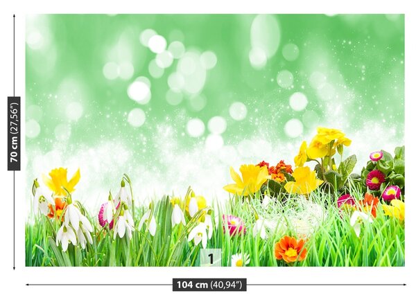 Carta da parati Fiori di Pasqua 104x70 cm