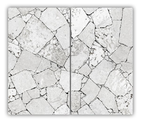 Tagliere in vetro temperato Muro di pietra 60x52 cm