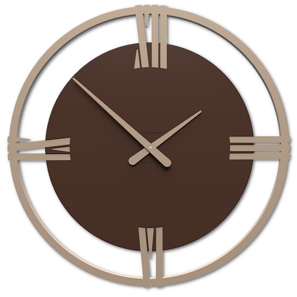 CALLEADESIGN Orologio da parete Sirio 60 cioccolato