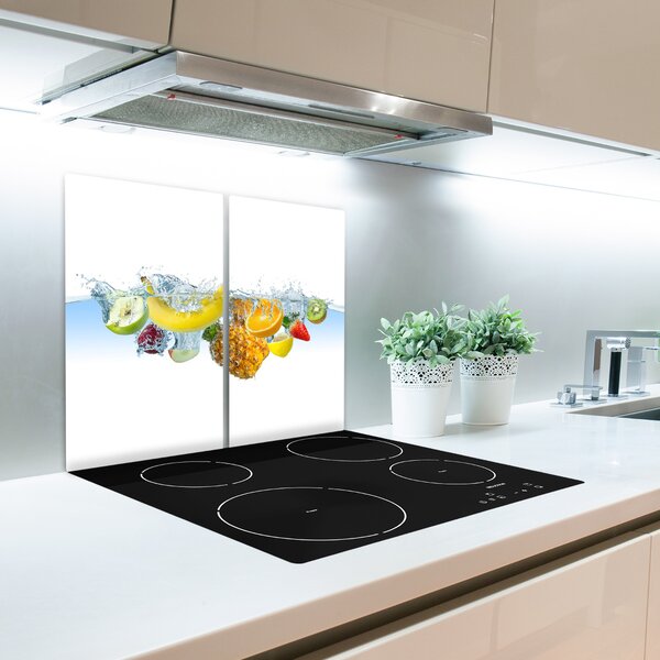 Tagliere in vetro Frutta sott'acqua 60x52 cm