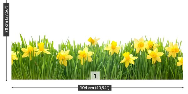 Carta da parati Narcissus White 104x70 cm