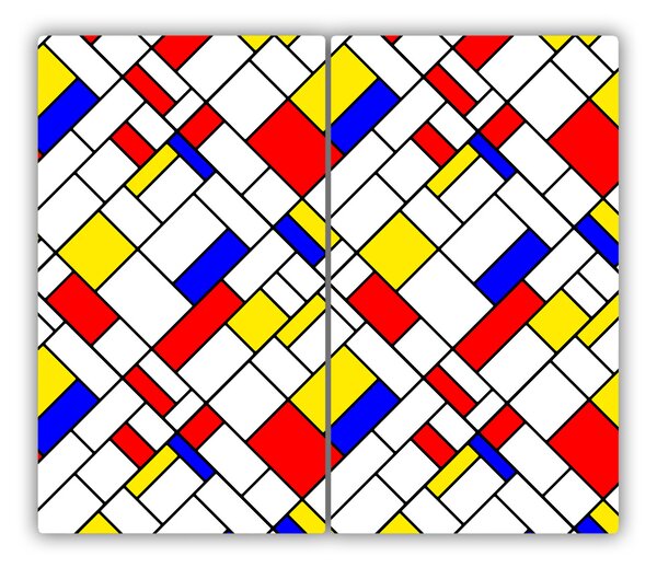 Tagliere in vetro Astrazione 60x52 cm