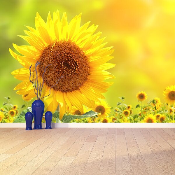 Carta da parati Girasoli gialli 104x70 cm