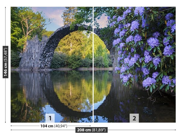 Carta da parati Rododendri 104x70 cm