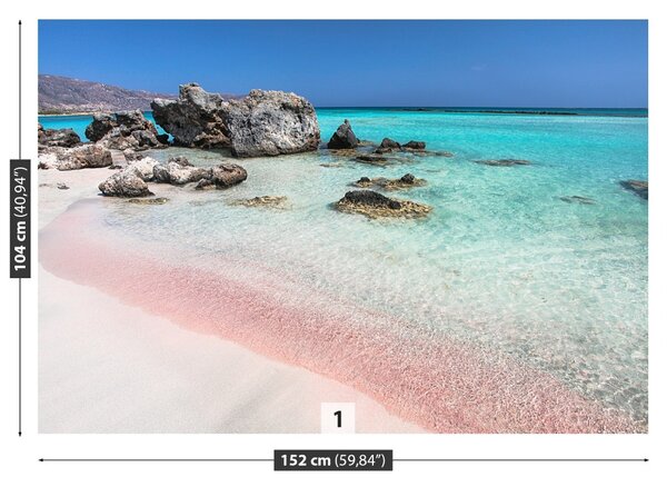 Carta da parati Sabbia rosa marino 104x70 cm