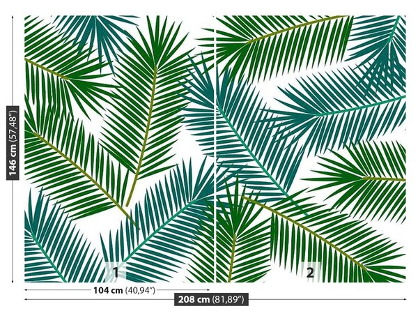 Carta da parati Foglie di palma 104x70 cm