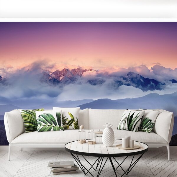 Carta da parati Nuvole di montagne 104x70 cm