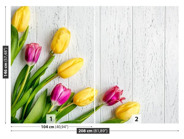 Carta da parati Tulipani gialli 104x70 cm