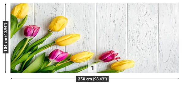 Carta da parati Tulipani gialli 104x70 cm