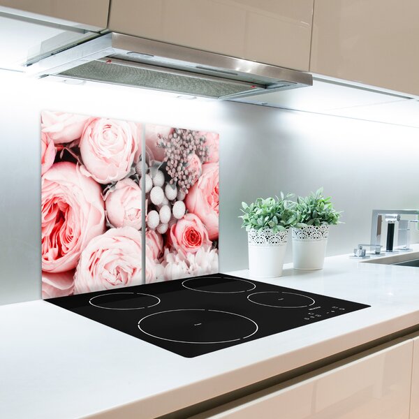 Tagliere in vetro Mazzo di fiori 60x52 cm