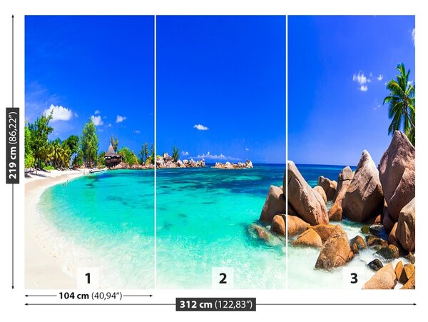Carta da parati Vacanza tropicale 104x70 cm
