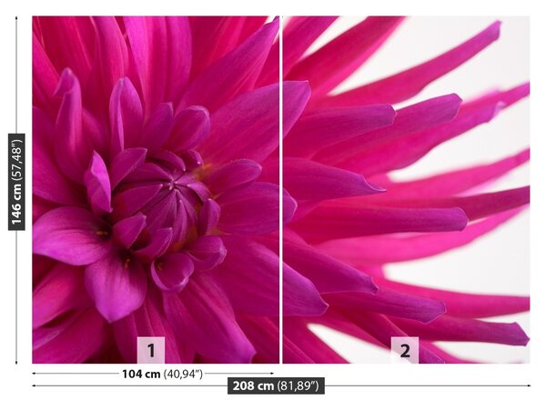 Carta da parati Dalia Pink 104x70 cm