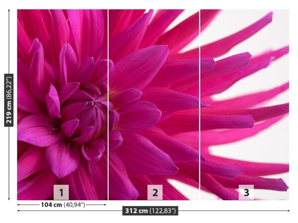 Carta da parati Dalia Pink 104x70 cm