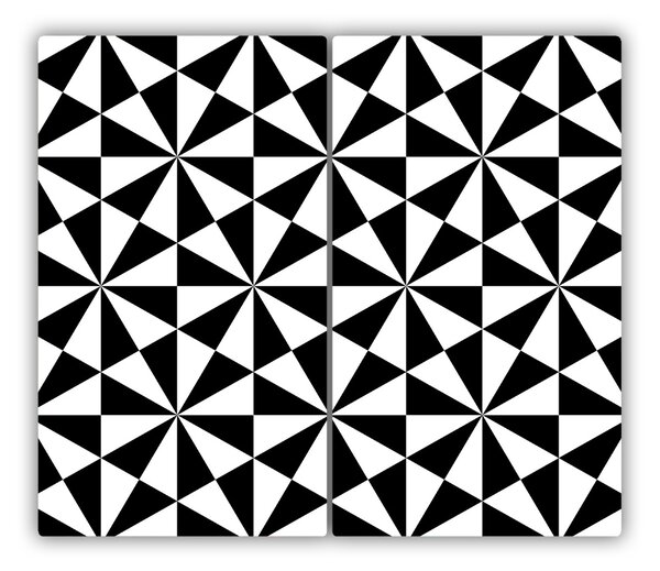 Tagliere in vetro Sfondo geometrico 60x52 cm