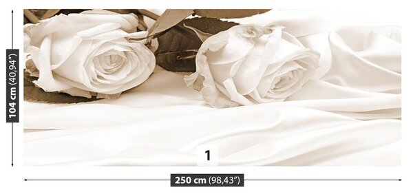 Carta da parati Rose seppia 104x70 cm