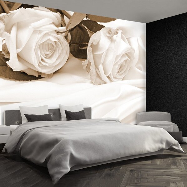 Carta da parati Rose seppia 104x70 cm