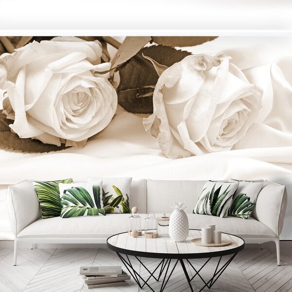 Carta da parati Rose seppia 104x70 cm