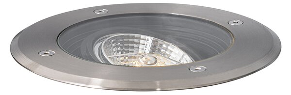 Set di 6 faretti da terra moderni in acciaio AR70 orientabili IP65 - Delux