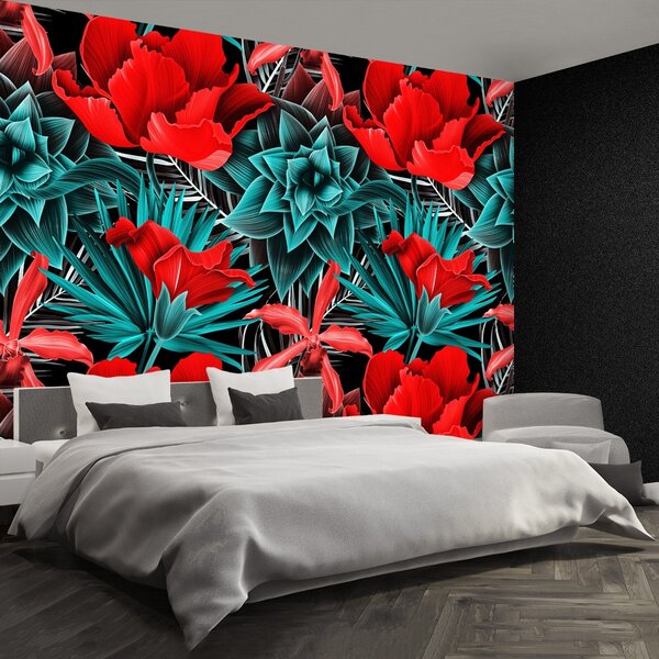 Carta da parati Fiori tropicali 104x70 cm