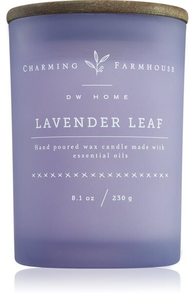 DW Home Charming Farmhouse Lavender Leaf candela profumata 230 g