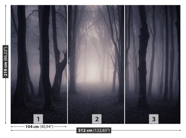 Carta da parati Foresta oscura 104x70 cm