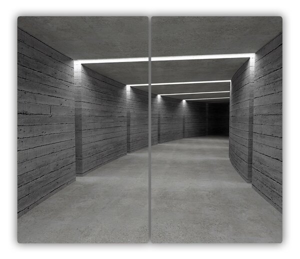 Tagliere in vetro Tunnel di cemento 60x52 cm