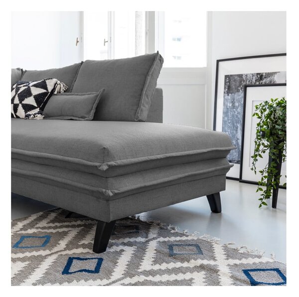 Divano letto grigio a "U", angolo destro Charming Charlie - Miuform