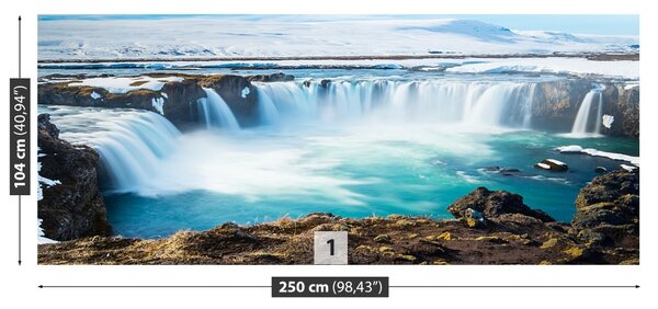 Carta da parati Goddafoss Waterfall 104x70 cm