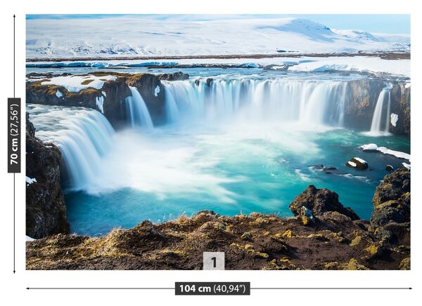 Carta da parati Goddafoss Waterfall 104x70 cm