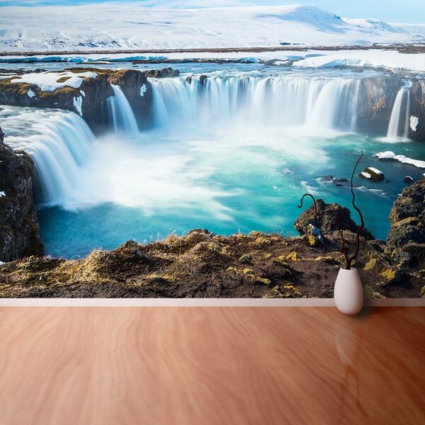 Carta da parati Goddafoss Waterfall 104x70 cm