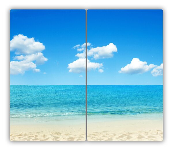 Tagliere in vetro Paradise Beach 60x52 cm