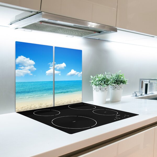 Tagliere in vetro Paradise Beach 60x52 cm