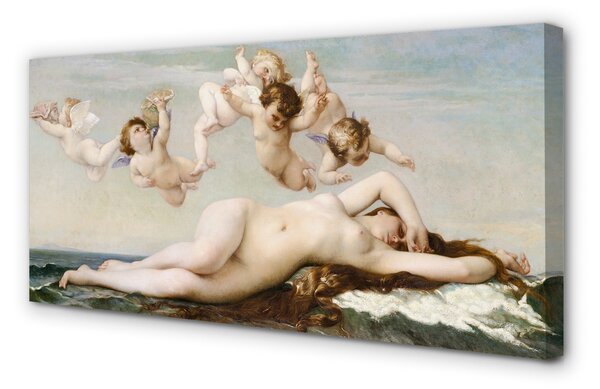 Quadro su tela La nascita di Venere 100x50 cm
