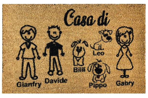 Zerbino personalizzabile in cocco naturale 80x50