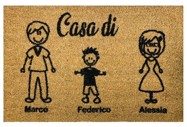 Zerbino personalizzabile in cocco naturale 80x50